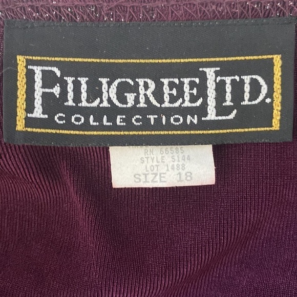 Filigree Ltd. Collection Glitter Floral Print Cover Up Jacket - Picture 5 of 7